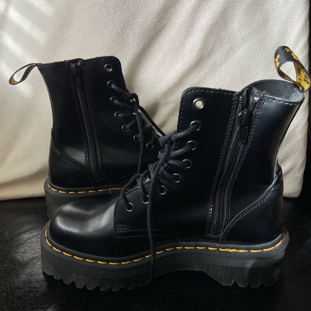 Dr. Martens Black Jadon Lace-Up Boots - Picture 3 of 5